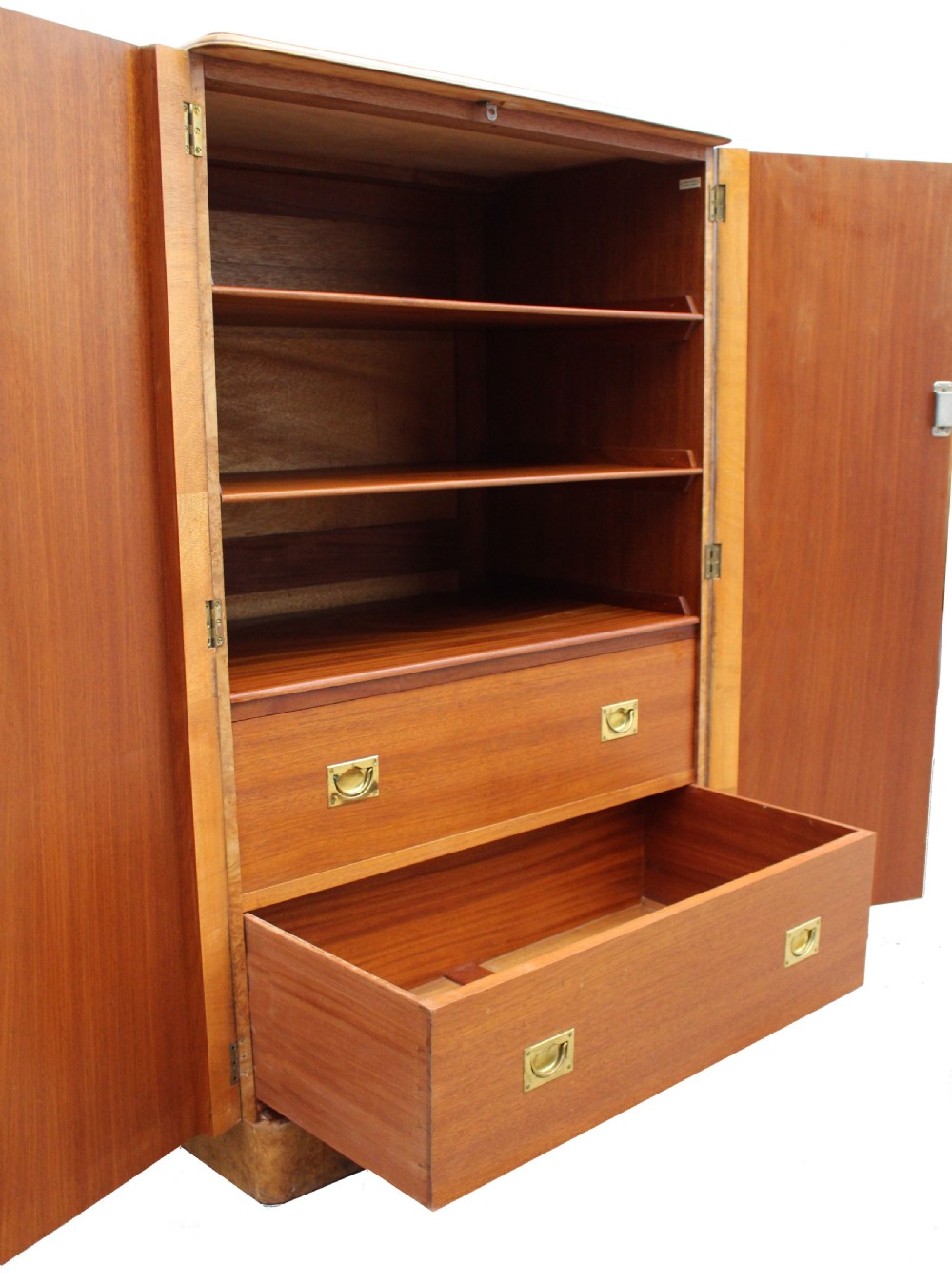 Art Deco Walnut Tall Boy, Circa 1930 View IV