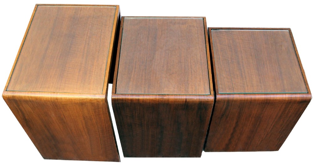 Art Deco 1930s Set of Three Nest of Tables View IV