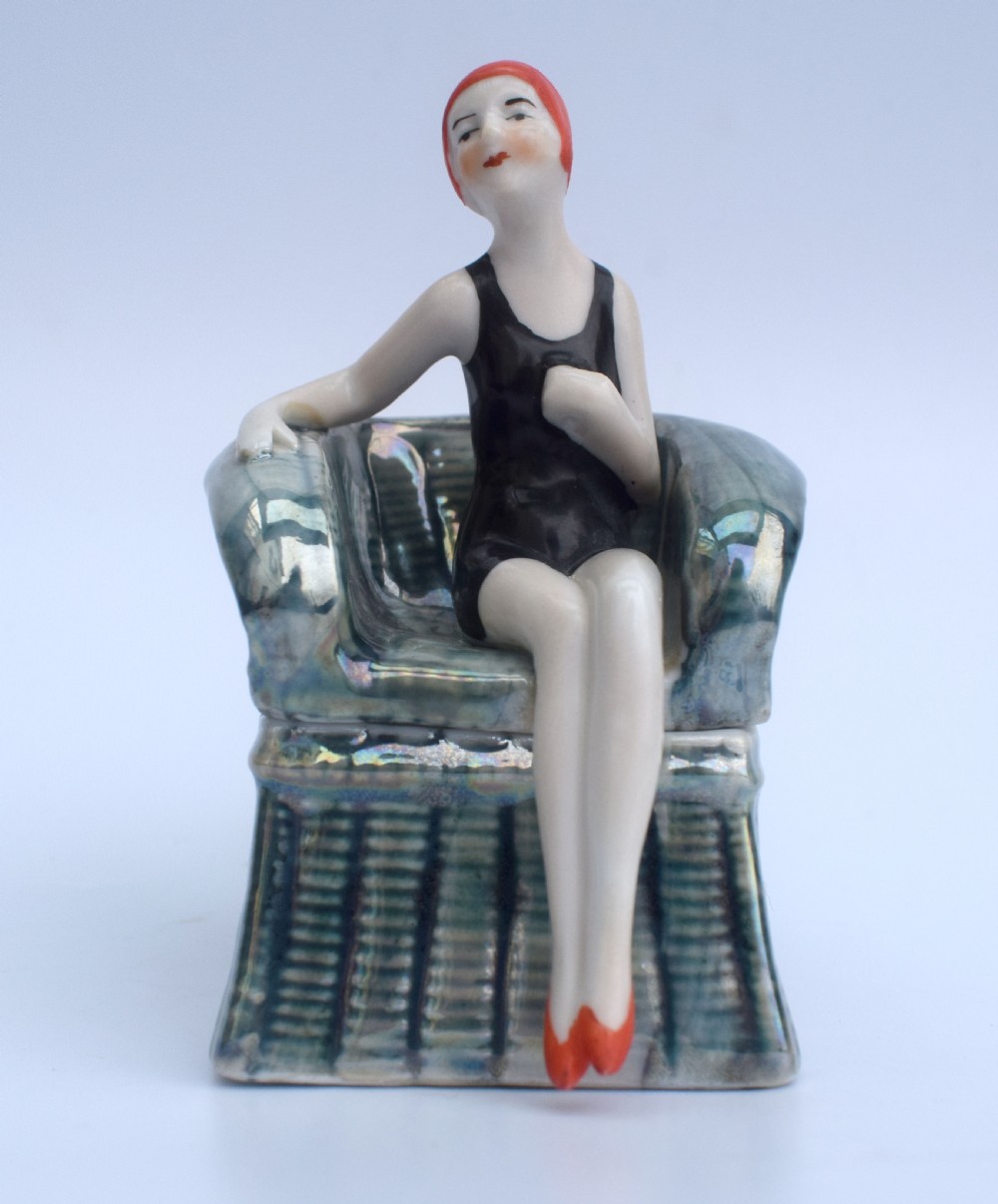 Art Deco Flapper Dressing Table Trinket Box, c1930s View II