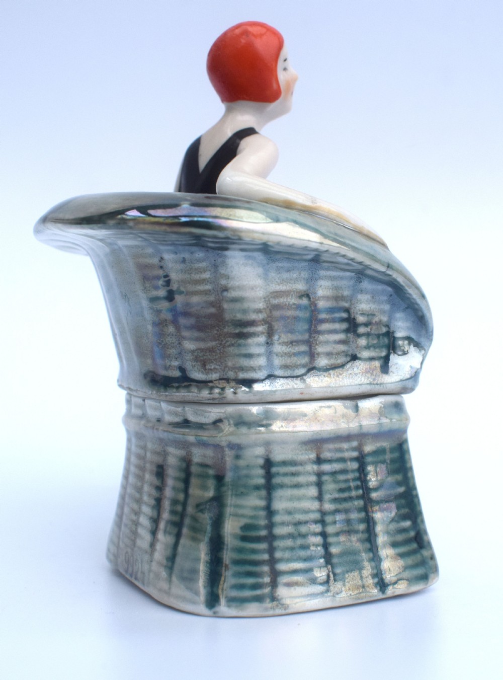 Art Deco Flapper Dressing Table Trinket Box, c1930s View III
