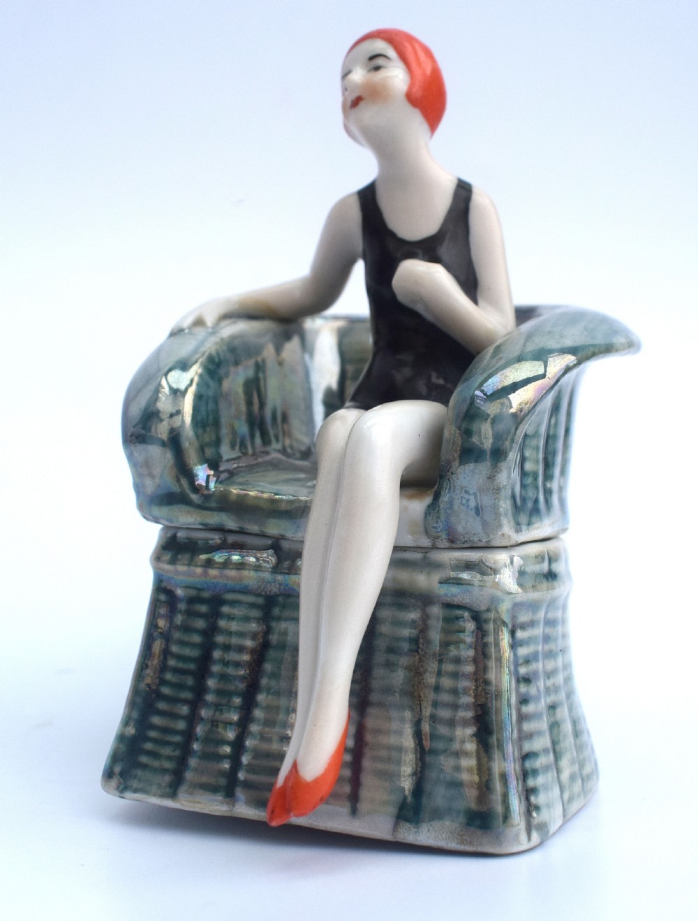 Art Deco Flapper Dressing Table Trinket Box, c1930s View VII