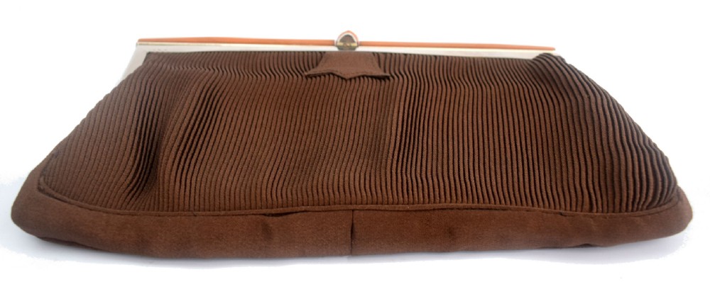 Art Deco Vintage Cord and Bakelite Handbag, c1930 View VII
