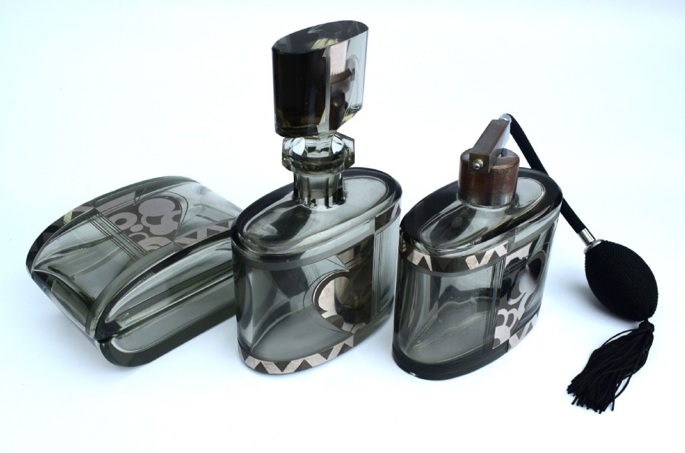 Art Deco Ladies perfumery Set, Czech, c1930 View II