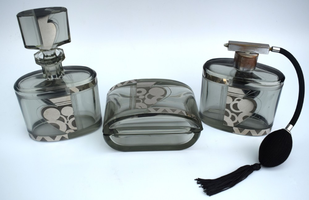 Art Deco Ladies perfumery Set, Czech, c1930 View VII