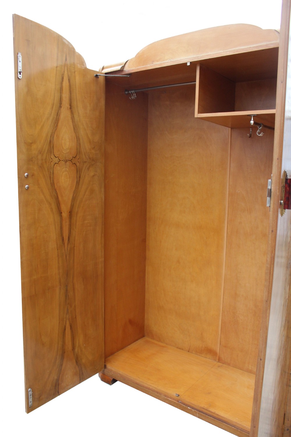 Art Deco 1930's Walnut Two Door Wardrobe  View V