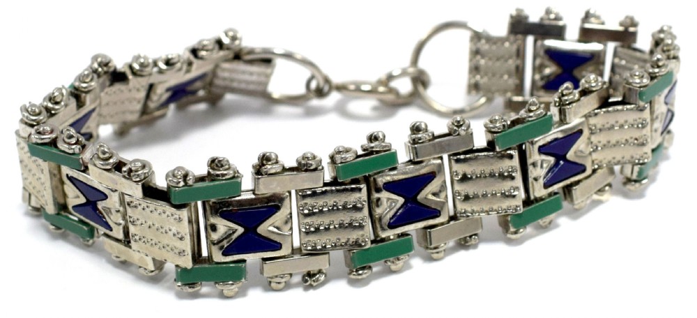 Art Deco Bracelet By Jakob Bengel, c1930 View III