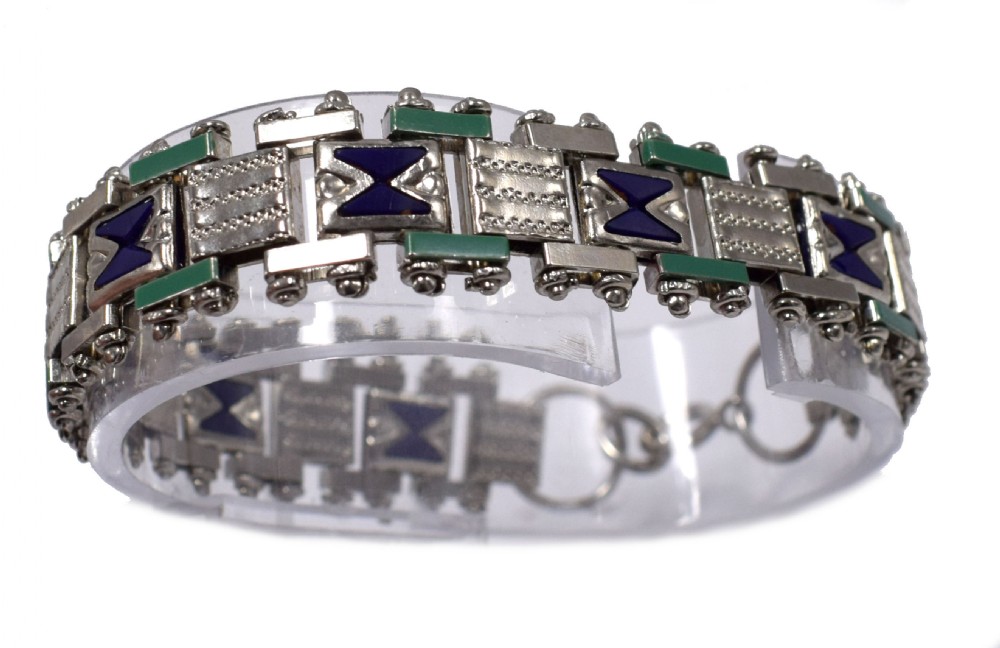 Art Deco Bracelet By Jakob Bengel, c1930 View IV