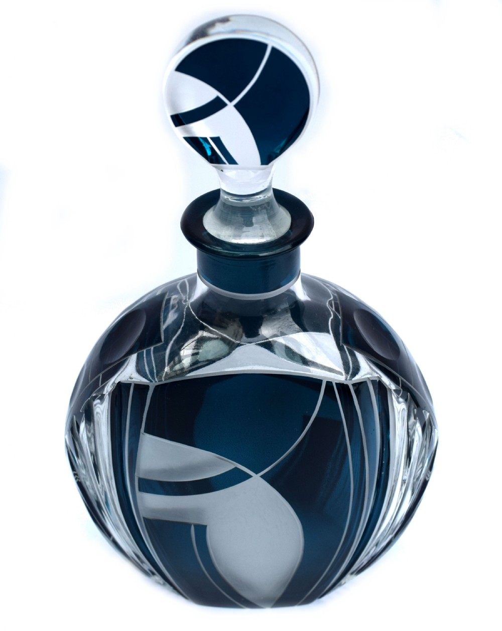 Art Deco Czech Whisky Decanter Set View III