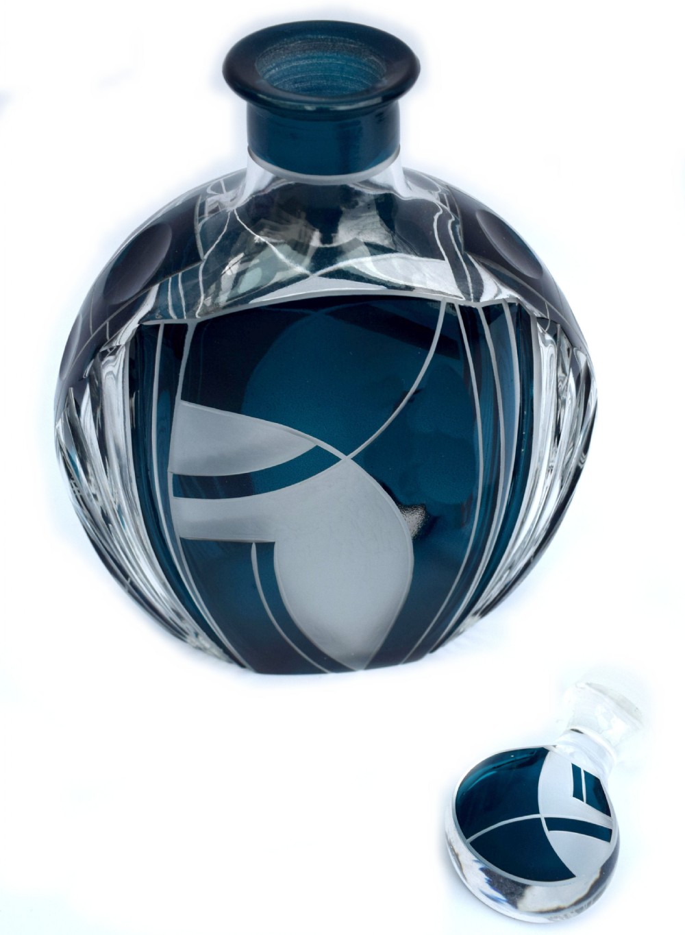 Art Deco Czech Whisky Decanter Set View IV