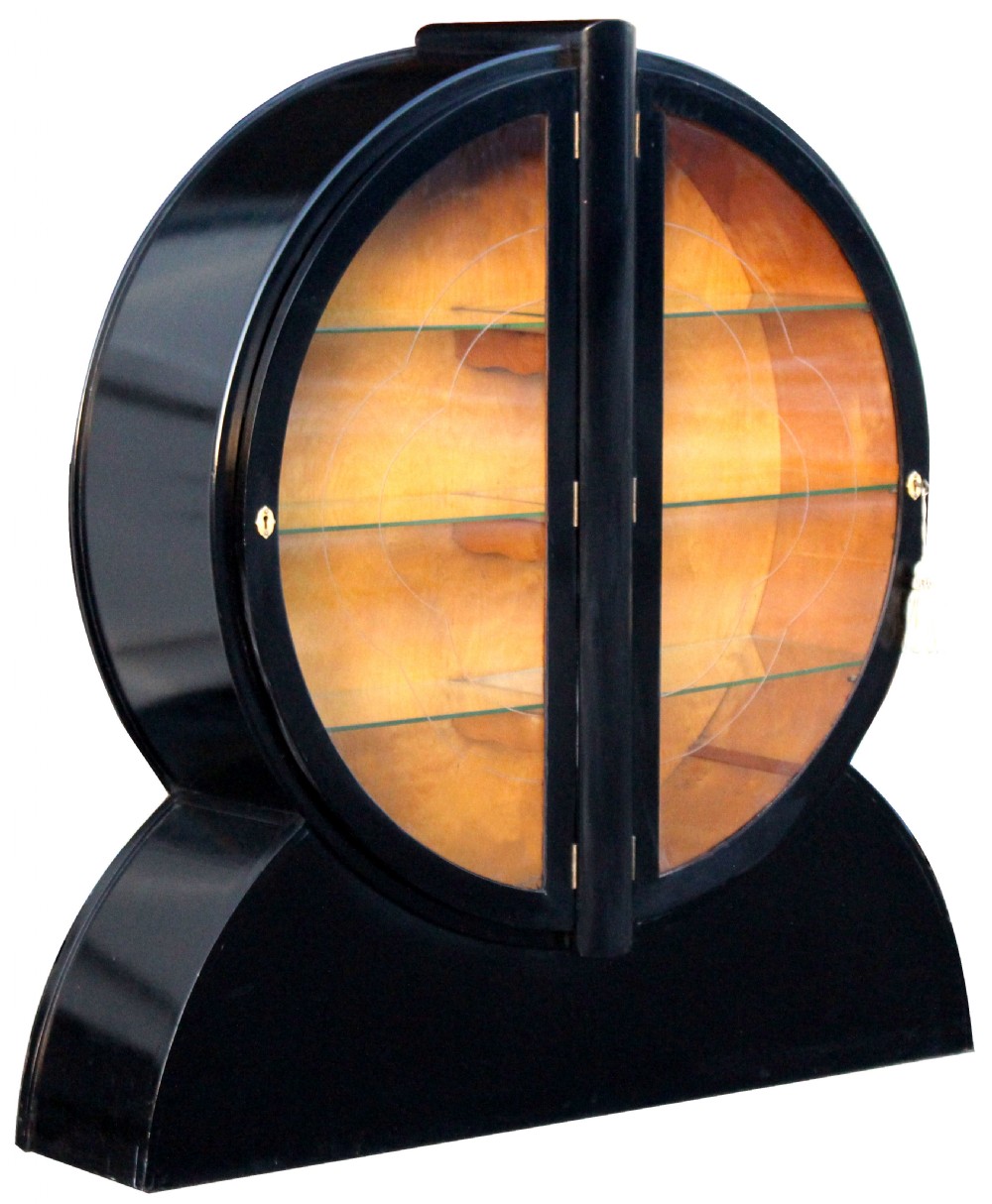 Art Deco Ebonized Display Cabinet, c1930 View IV