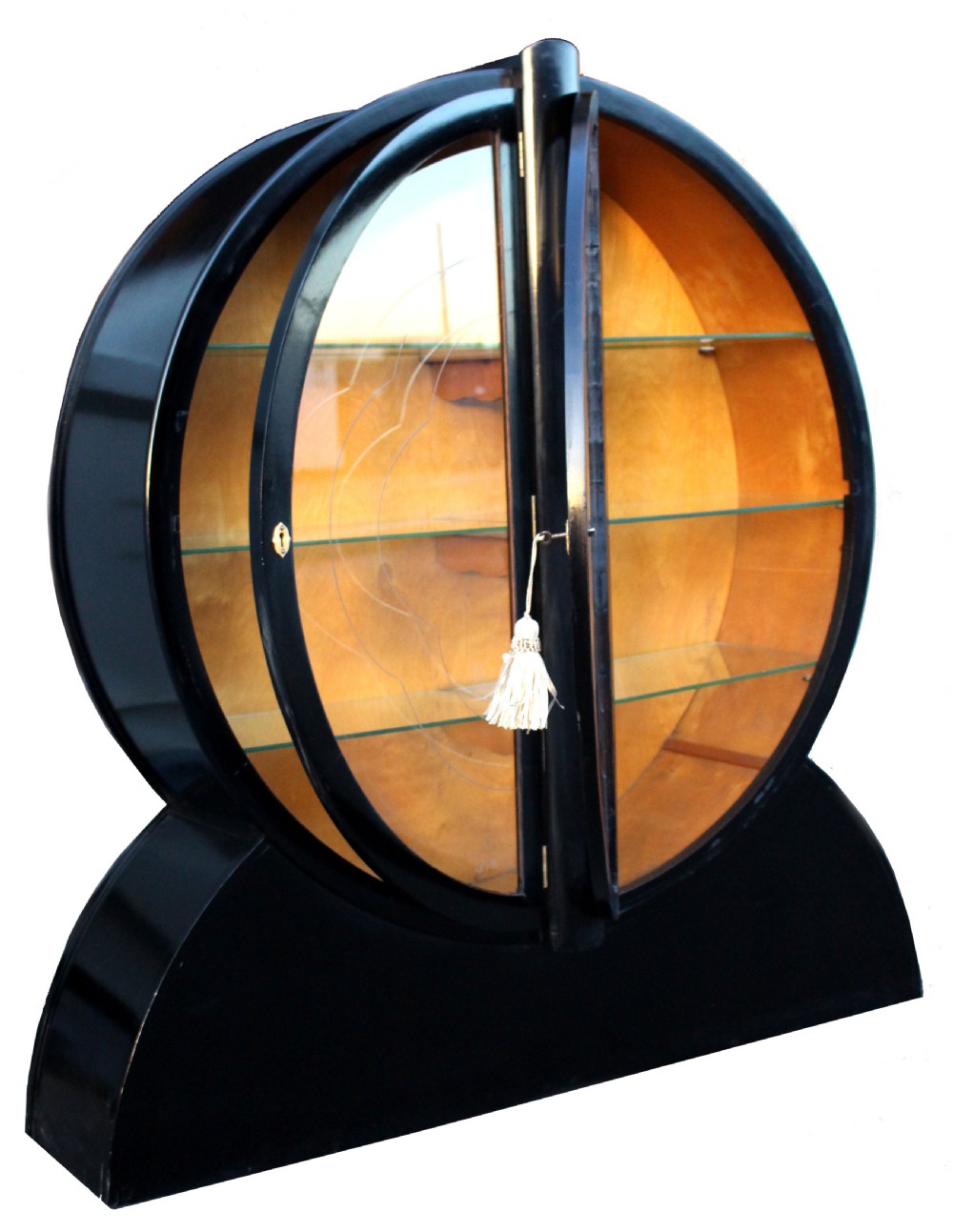 Art Deco Ebonized Display Cabinet, c1930 View IX