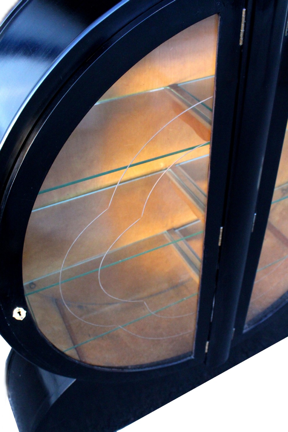 Art Deco Ebonized Display Cabinet, c1930 View X