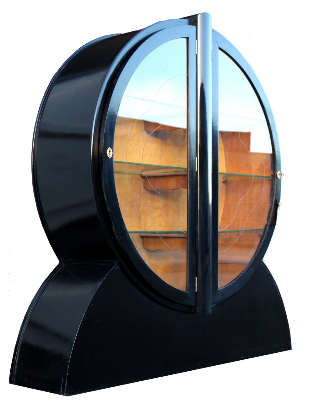 Art Deco Ebonized Display Cabinet, c1930 View XII