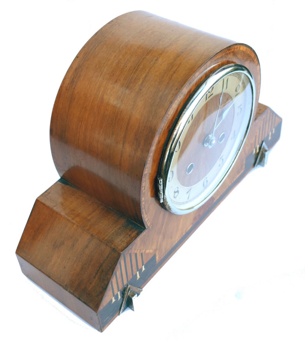Art Deco Eight Day Striking Mantle Clock, c1930 View III