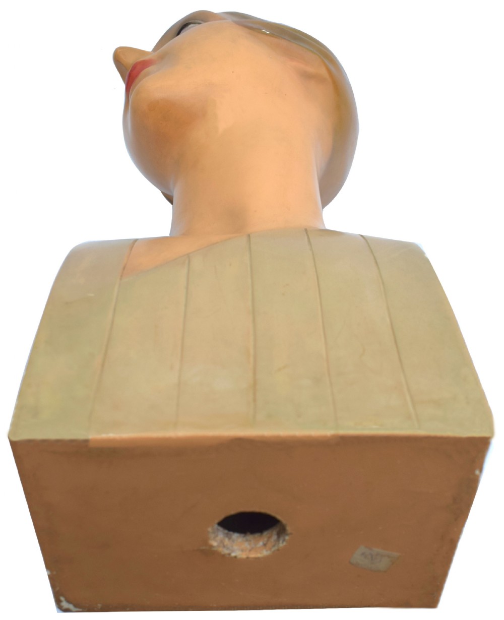 Art Deco Large Shop Counter Mannequin, Circa 1930's View II