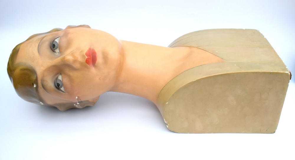 Art Deco Large Shop Counter Mannequin, Circa 1930's View XI