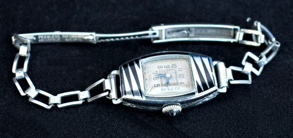 Art Deco Original Ladies Manual Wrist Watch by Didsheim, c1930 View IV