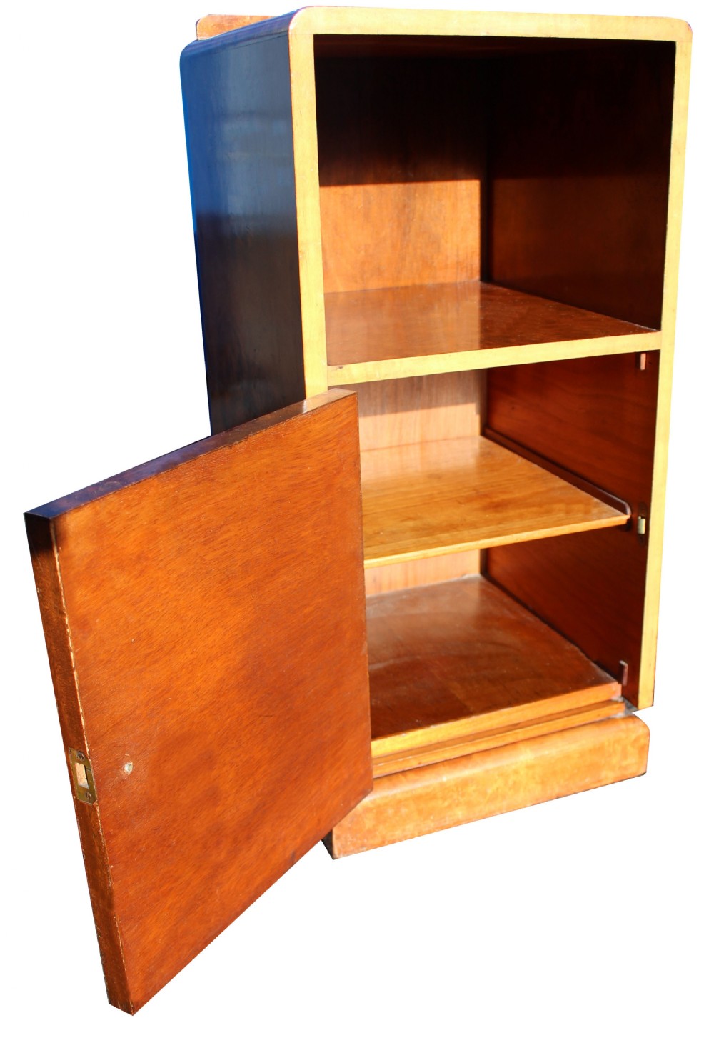 Art Deco Pair Of Walnut Bedside Cabinets, c1930 View VI