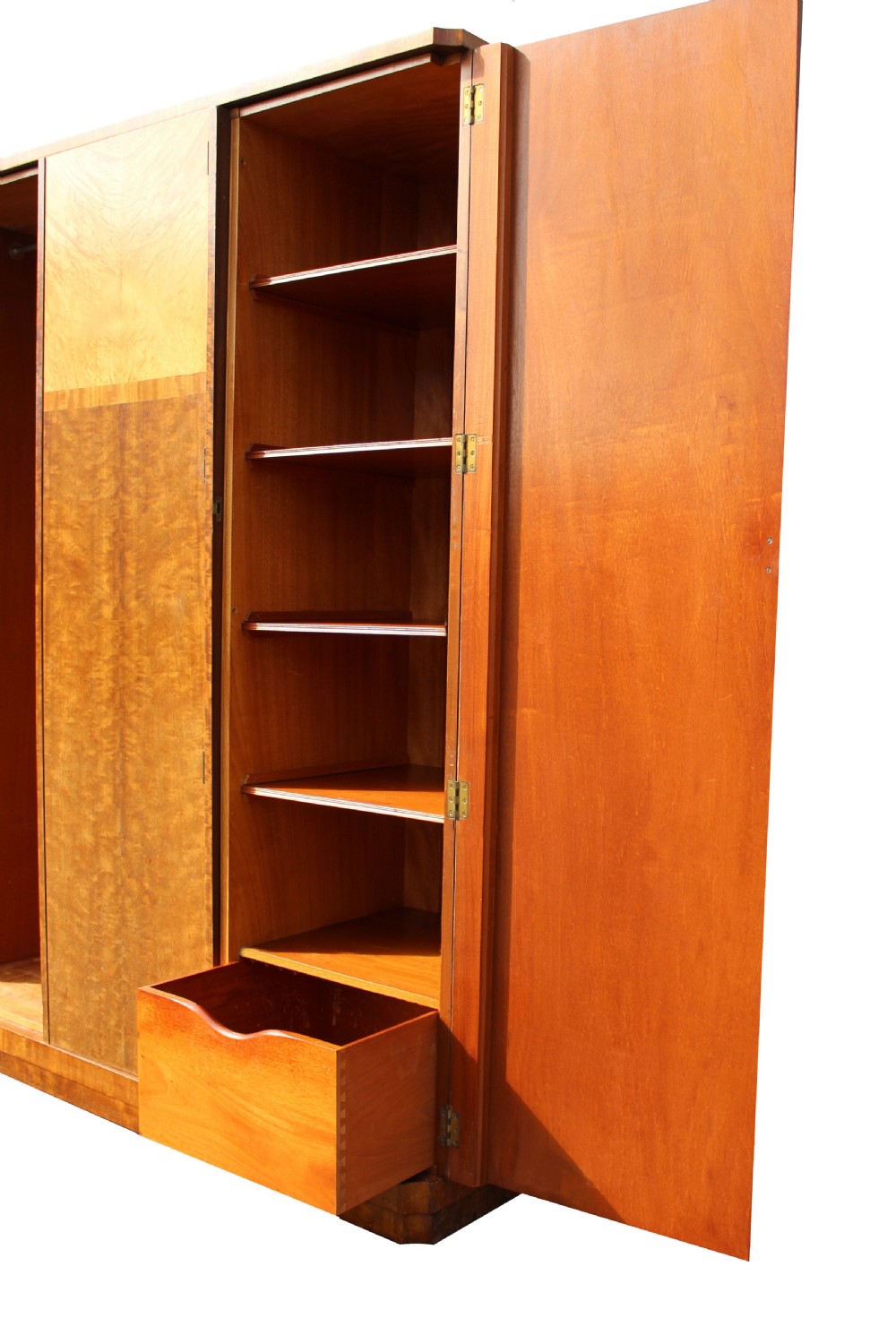 Art Deco Triple Wardrobe By Maple & Co, c1930 View VIII