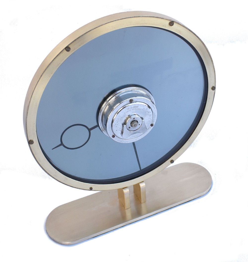 Art Deco Bronze and Glass Clock by Kienzle, c1930's View II