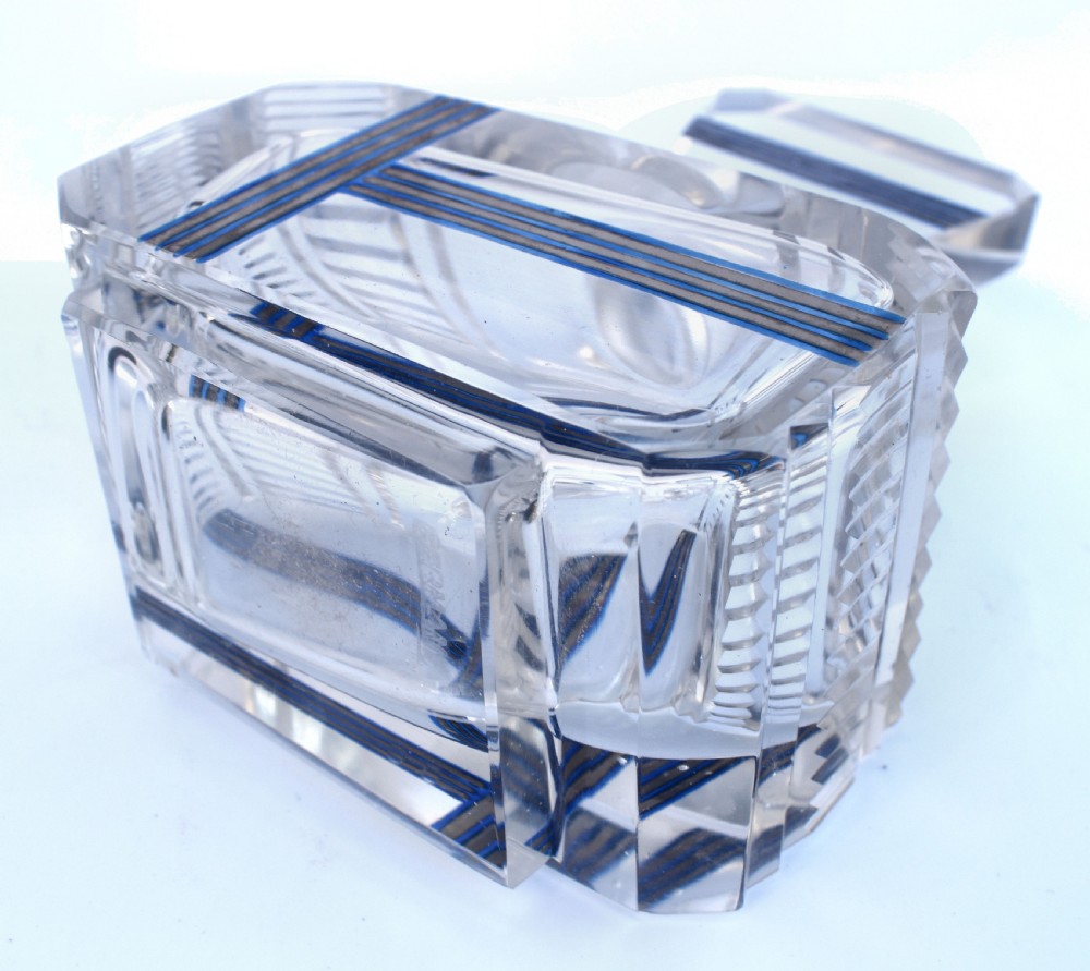 Art Deco French Glass Perfume Bottle, c1930 View IV
