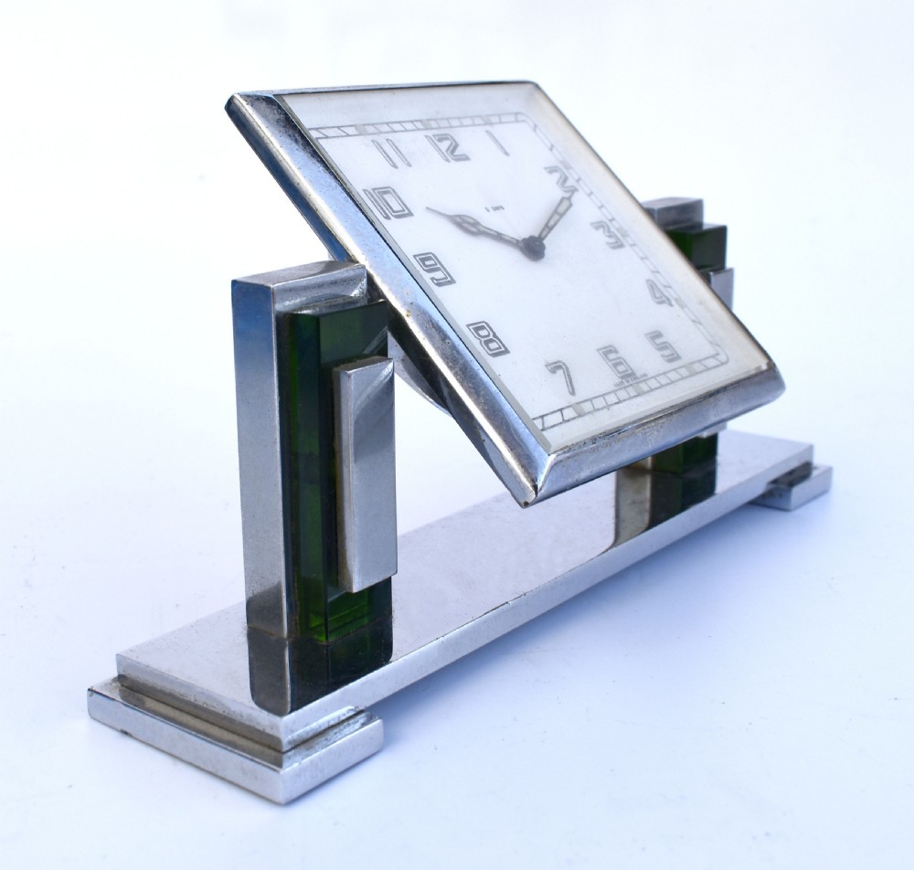 Art Deco Desk Clock By Smiths, c1930 View III