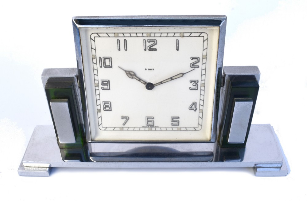 Art Deco Desk Clock By Smiths, c1930 View VI