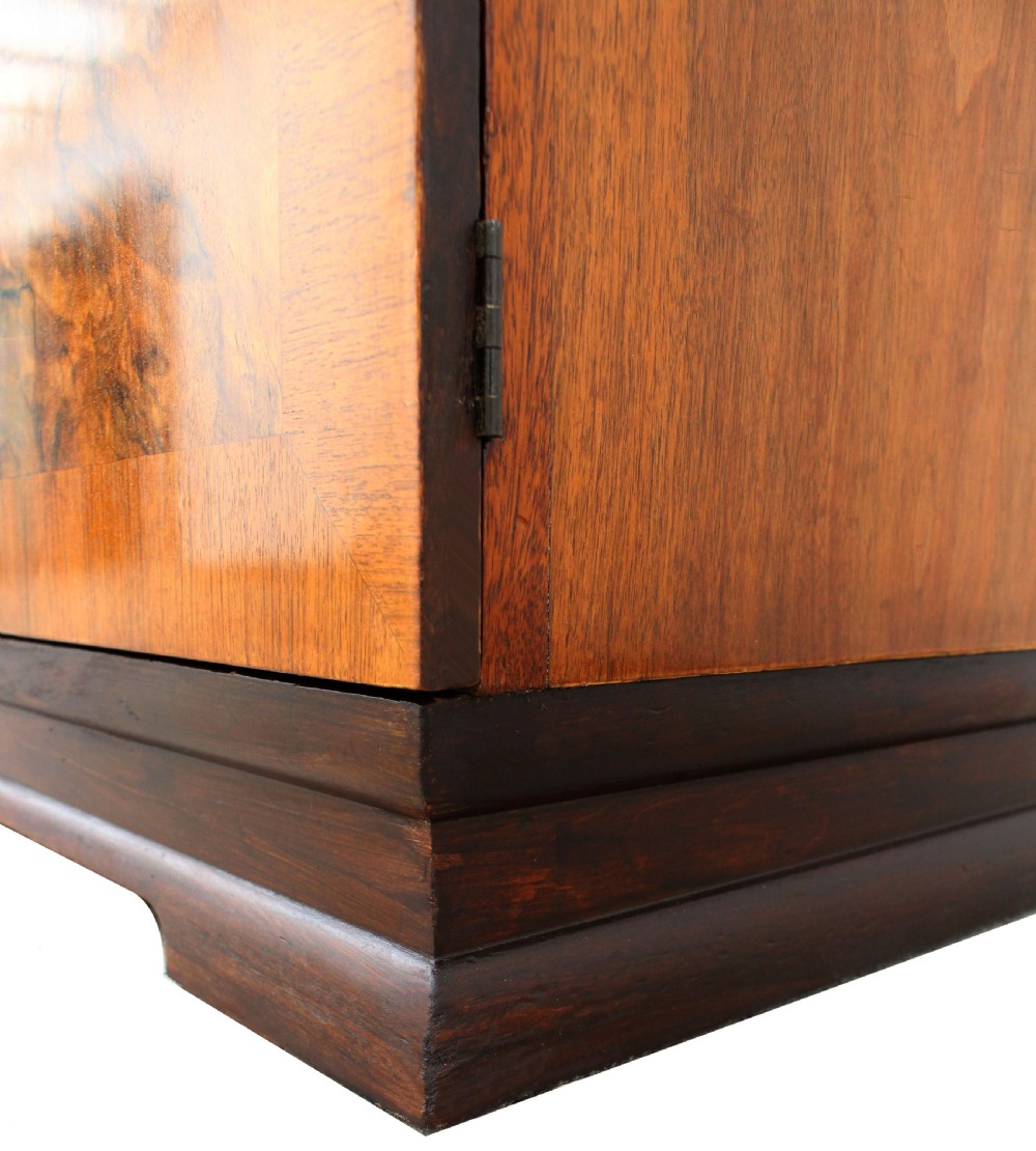 Art Deco Highly Figured Walnut Double Wardrobe, c1930 View XII