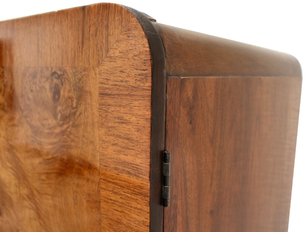 Art Deco Highly Figured Walnut Double Wardrobe, c1930 View XIV