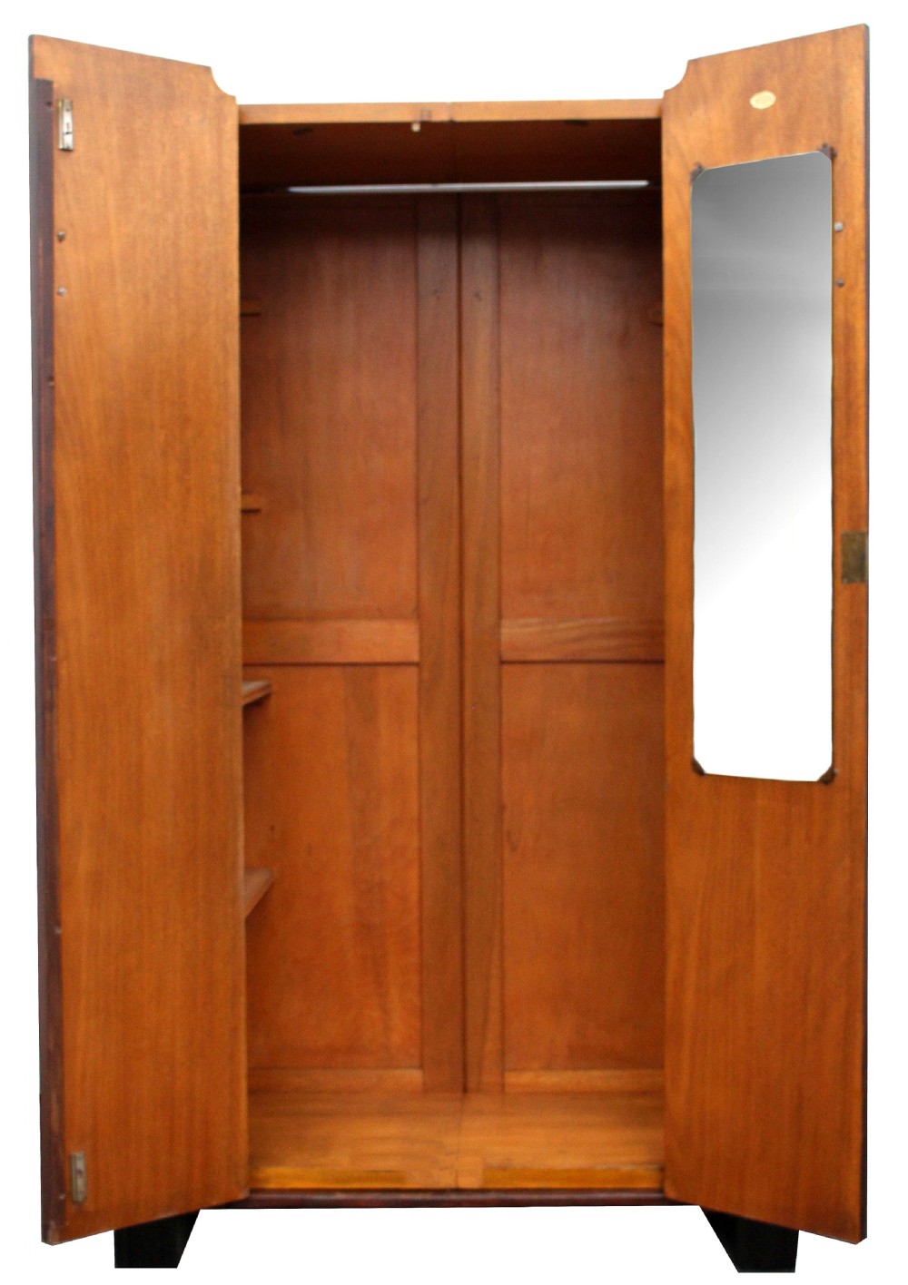 Art Deco American Walnut Modernist Double Wardrobe, c1930 View III