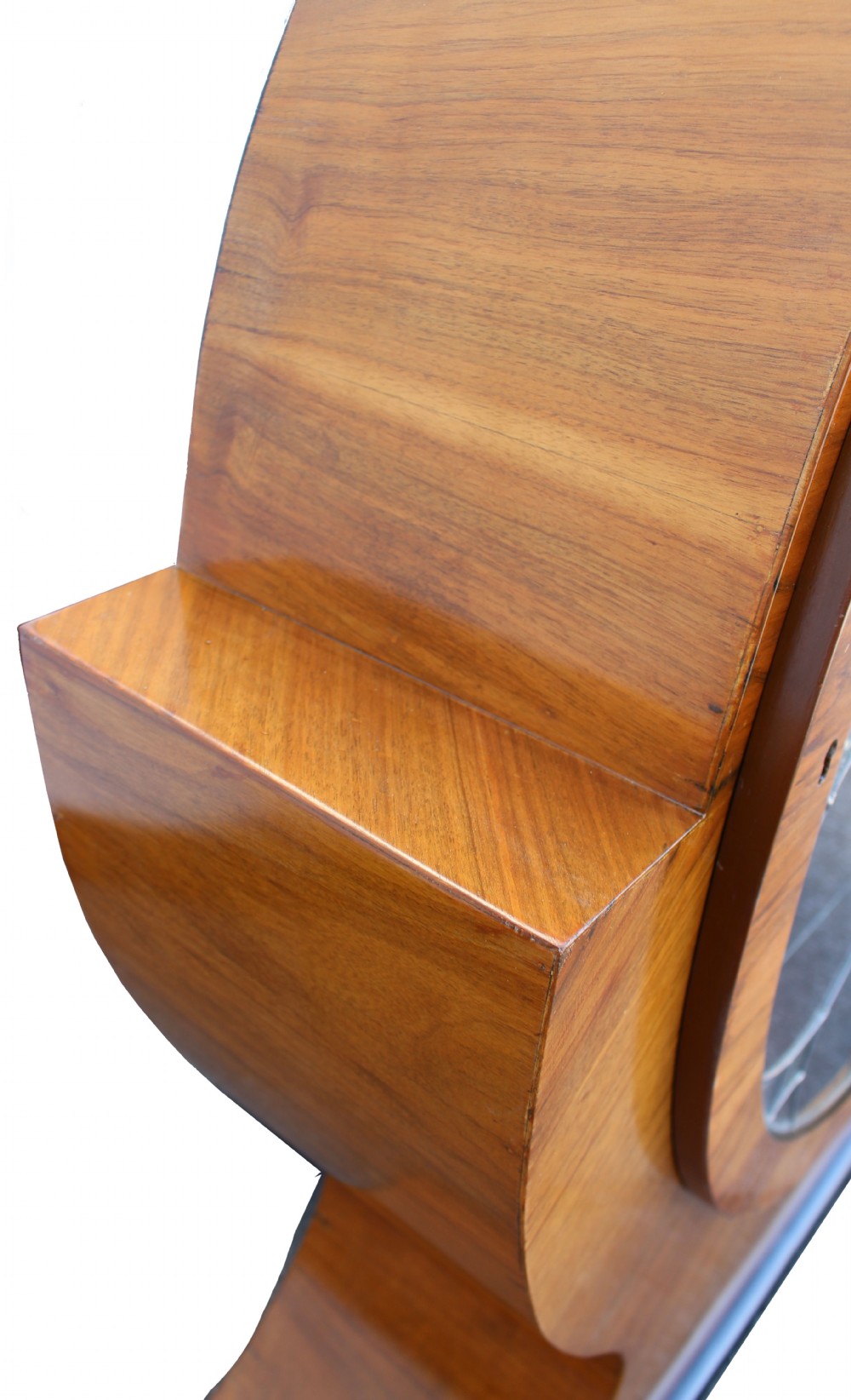 Art Deco Circular Display Cabinet in Walnut, c1930 View XI