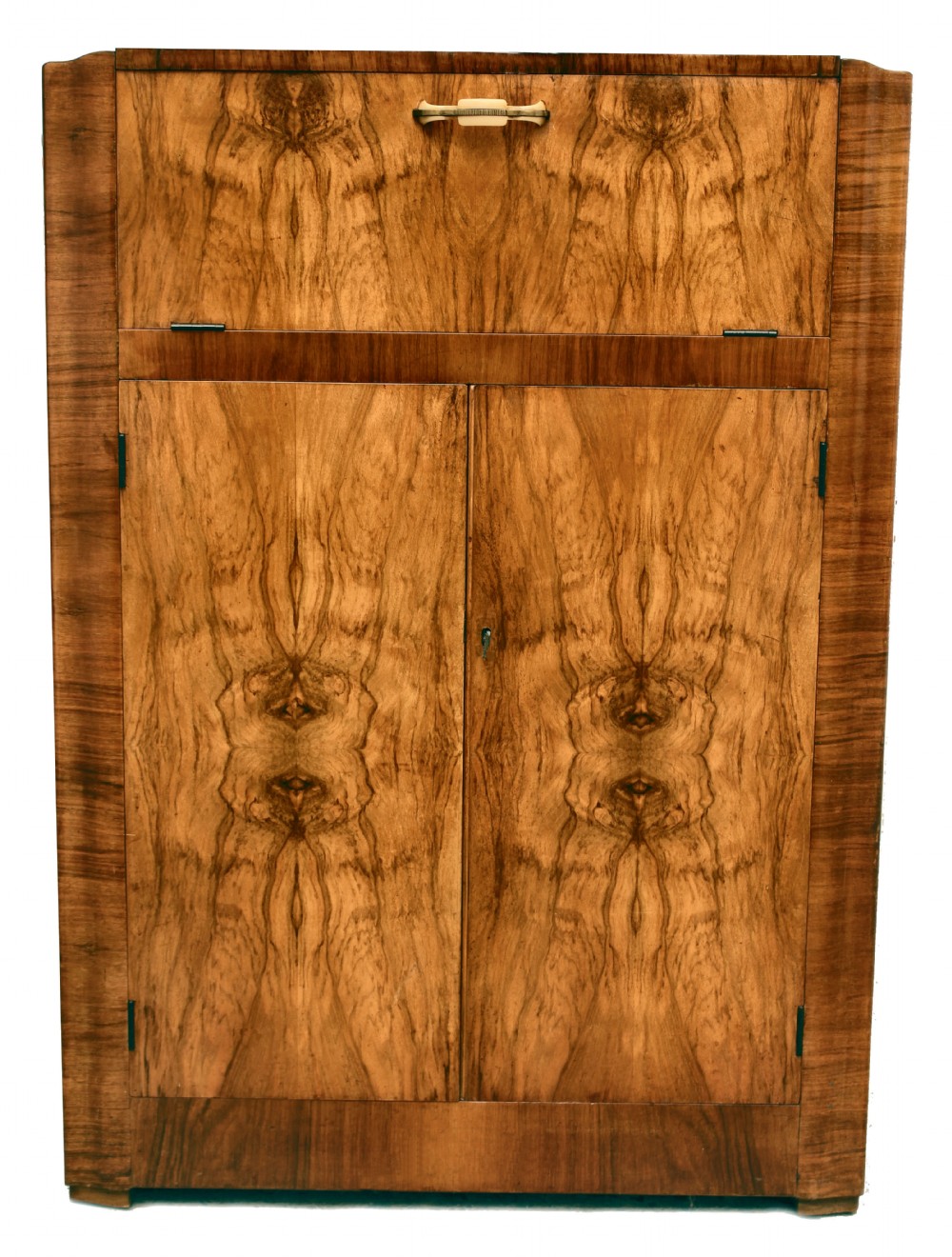 Art Deco Walnut Cocktail Cabinet, 1930's 