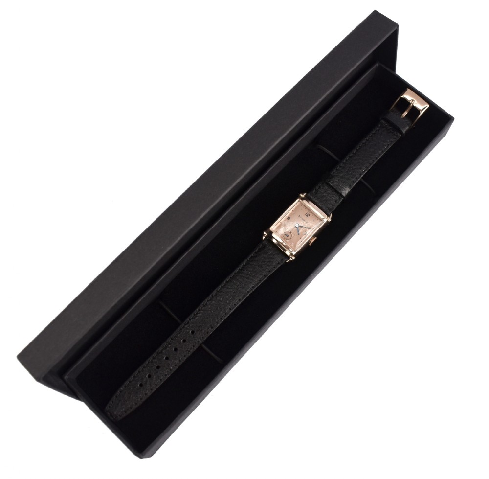 Art Deco Gents Rose Gold Watch Newly Serviced By Bulova , c1948 View III
