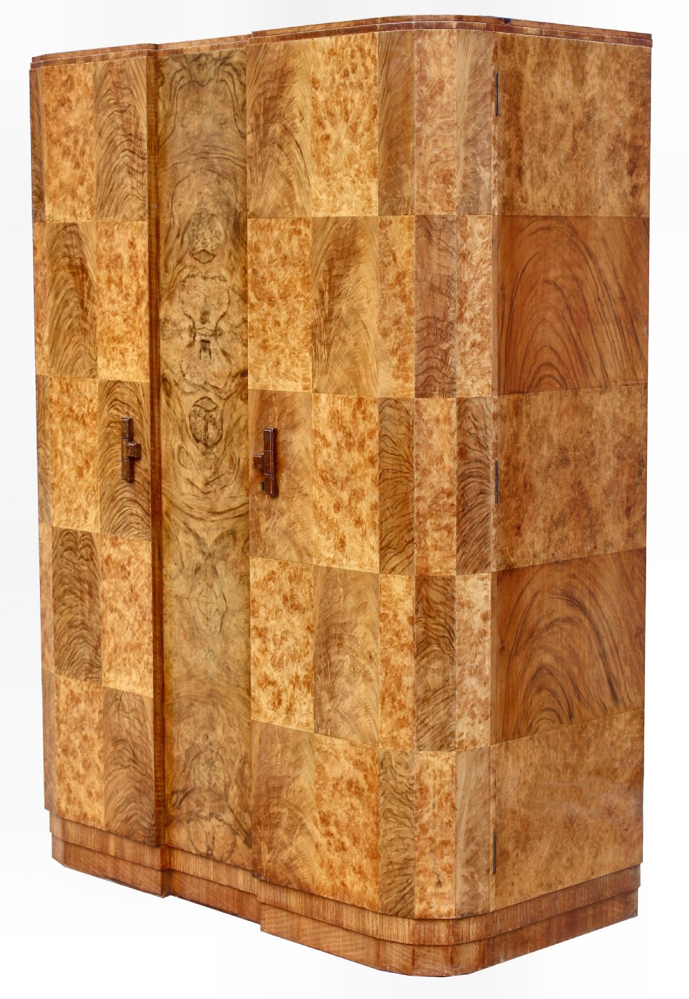 Art Deco High Quality Walnut Double Wardrobe, c1930