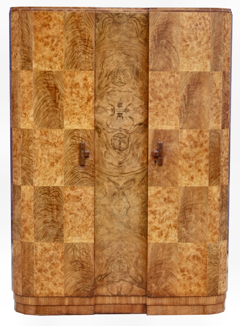 Art Deco High Quality Walnut Double Wardrobe, c1930 View II