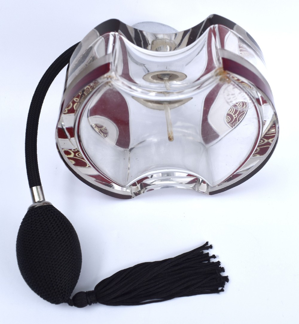 Art Deco Huge Crystal Perfume Atomizer, c1930 View VIII