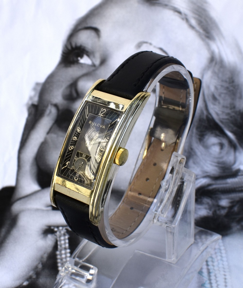 Art Deco 10k Gold Filled Gents Wrist Watch, C1939