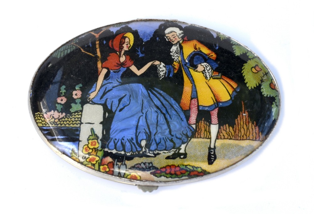 Art Deco Gwenda 1930's Art Deco Ladies Powder Compact