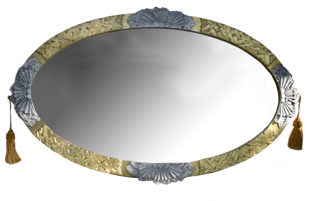Art Deco French Wall Mirror, c1930