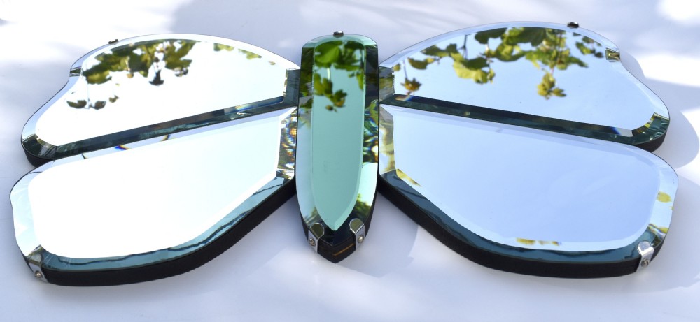 Art Deco Butterfly Mirror, English , c1930s View VI