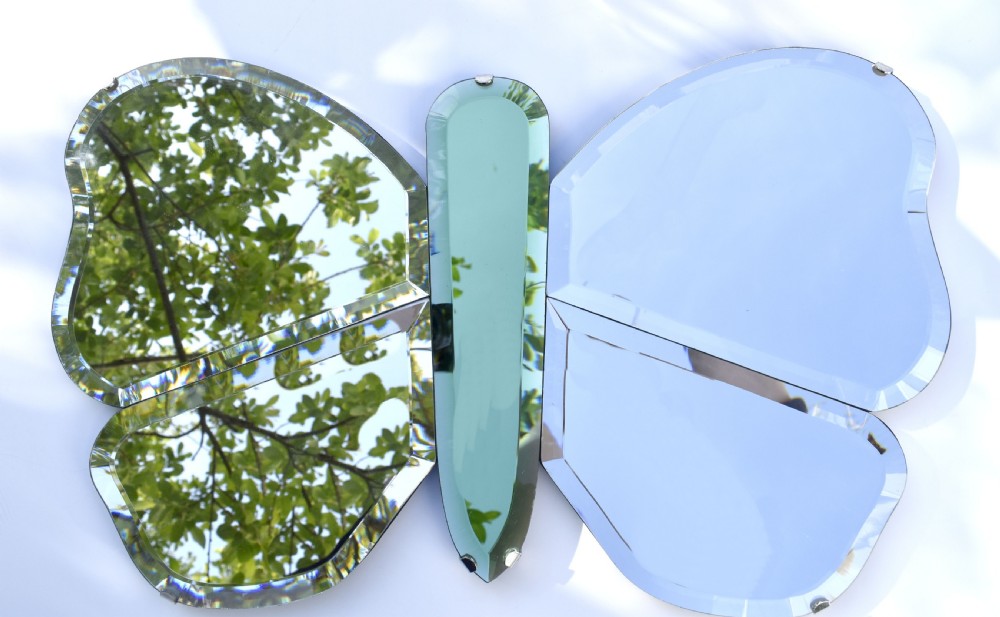 Art Deco Butterfly Mirror, English , c1930s View VII