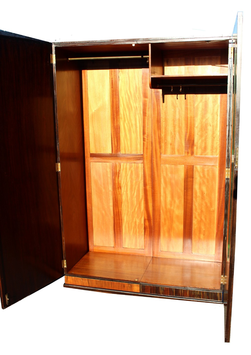 Art Deco Figured Walnut Double Wardrobe, c1930 View VII
