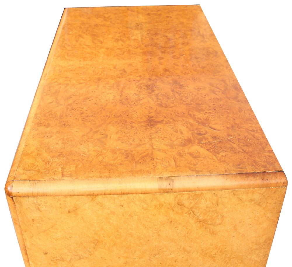 Art Deco Burr Walnut Compactum  Tallboy, c1930 View V