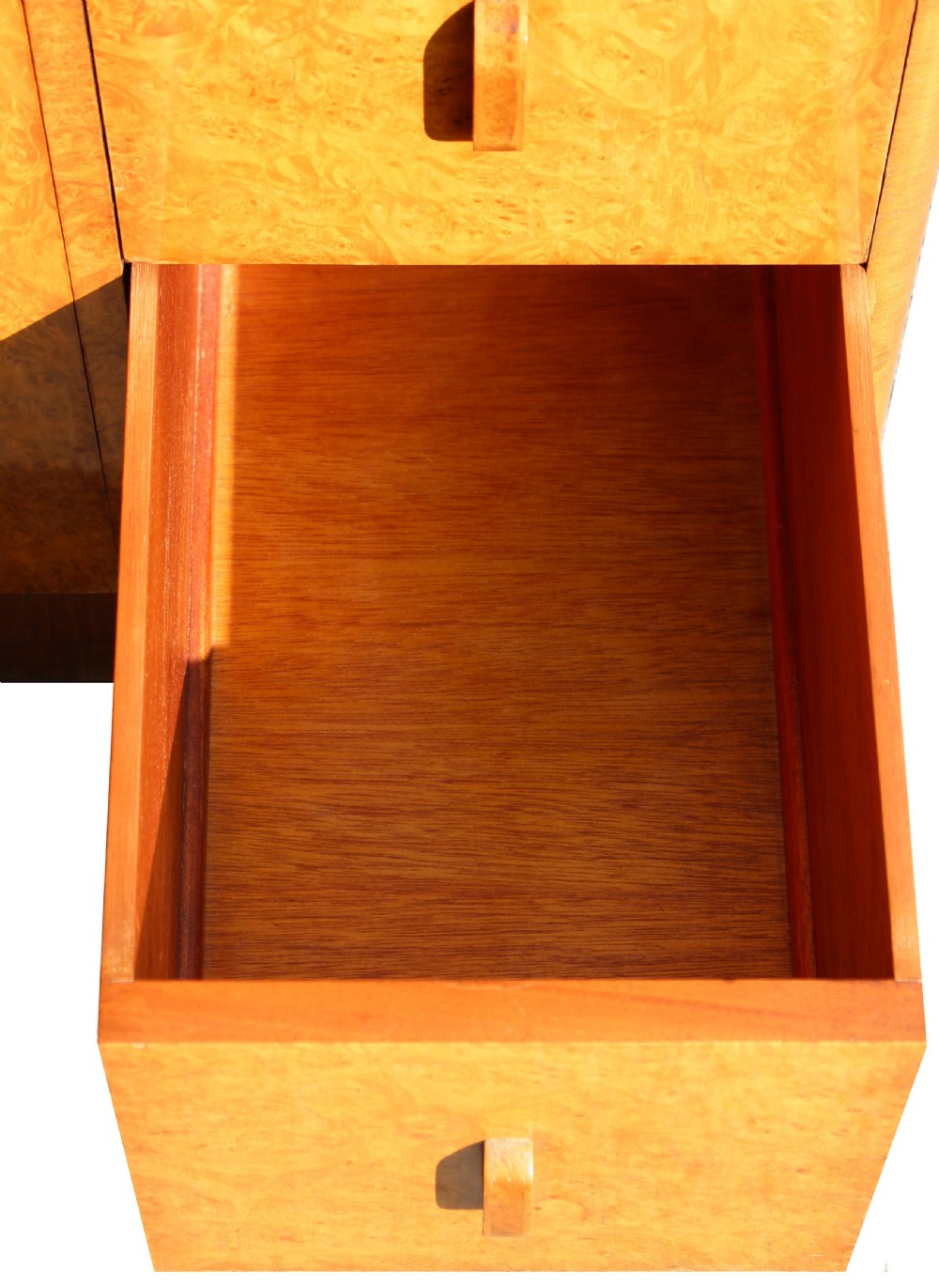 Art Deco Burr Walnut Compactum  Tallboy, c1930 View VII