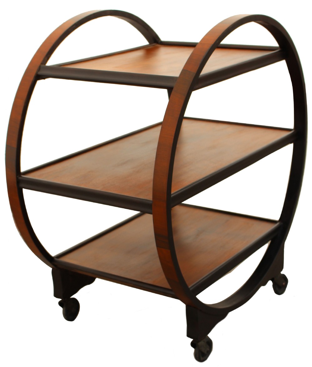 English Art Deco Hostess trolley  View III