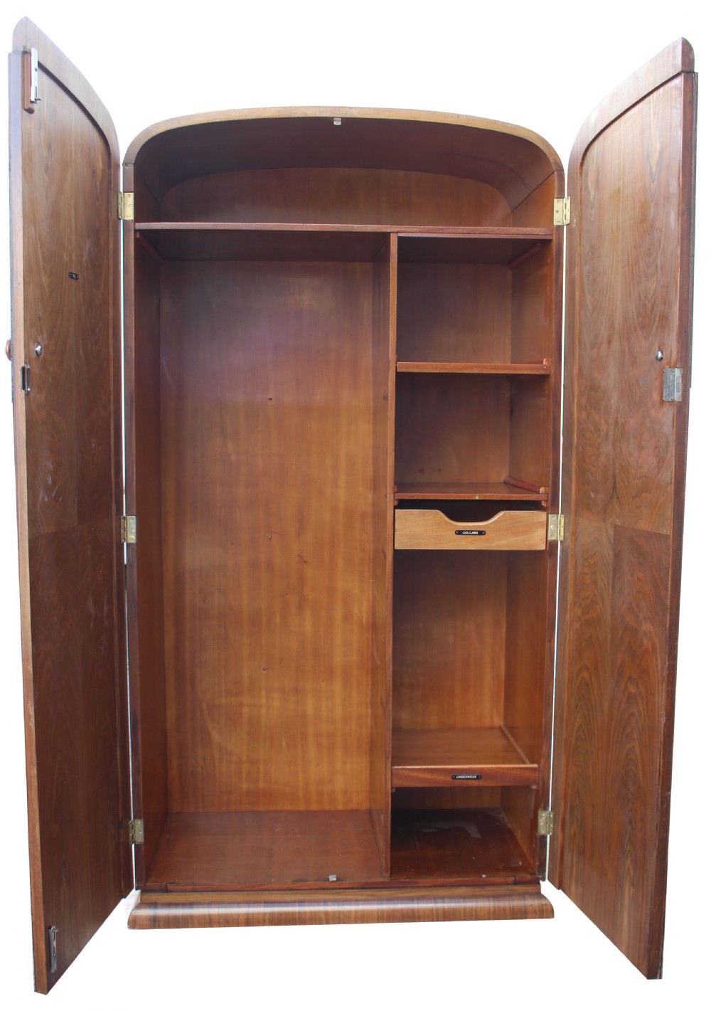 Art Deco Burl Walnut Single Wardrobe, Free Delivery View IV