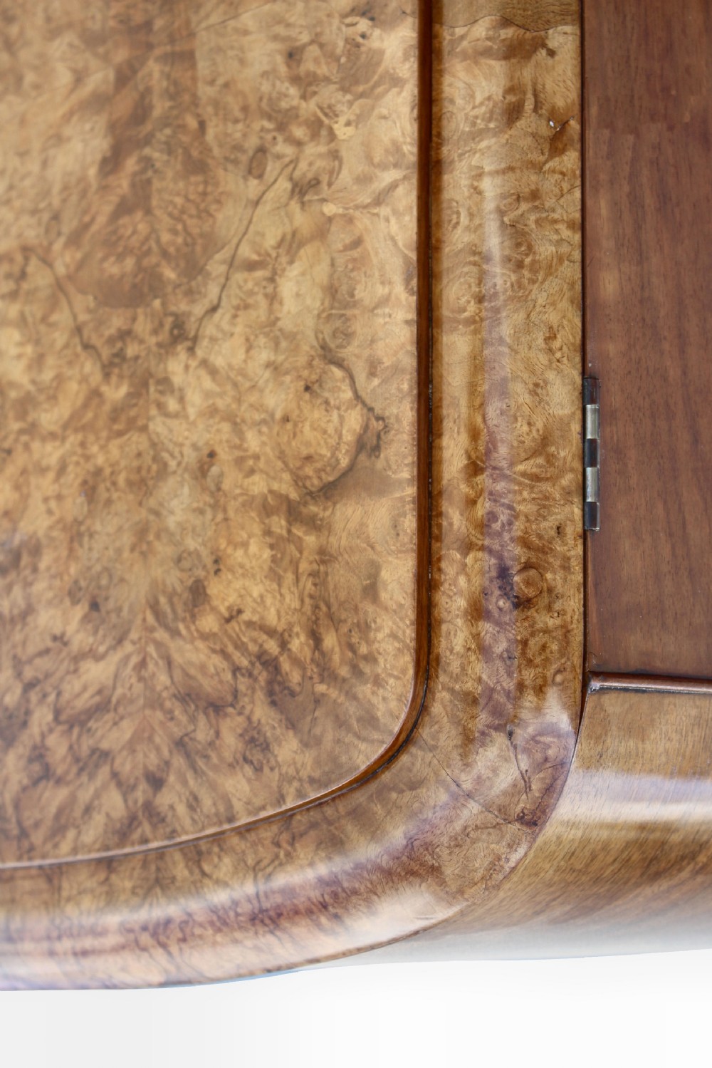 Art Deco Burl Walnut Single Wardrobe, Free Delivery View VIII