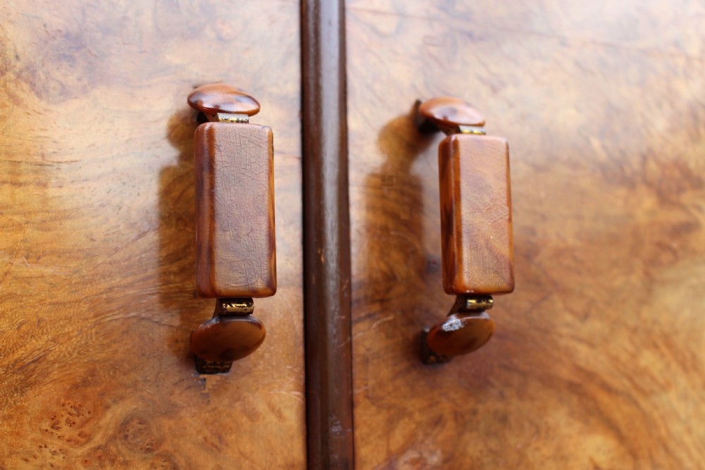 Art Deco Highly Figured Walnut Single Wardrobe, c1930 View IV