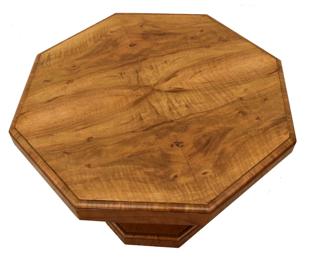 Art Deco Walnut Occasional Table, c1930 View VI