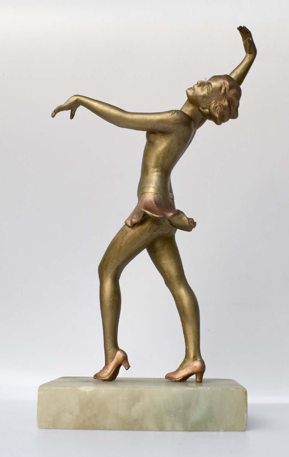 Art Deco Dancer Spelter Figure, c1930